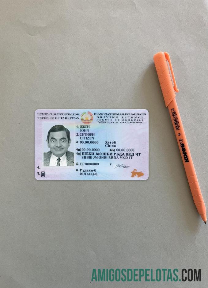 Tajiquistão Condução Versão 2 Photolook modelo